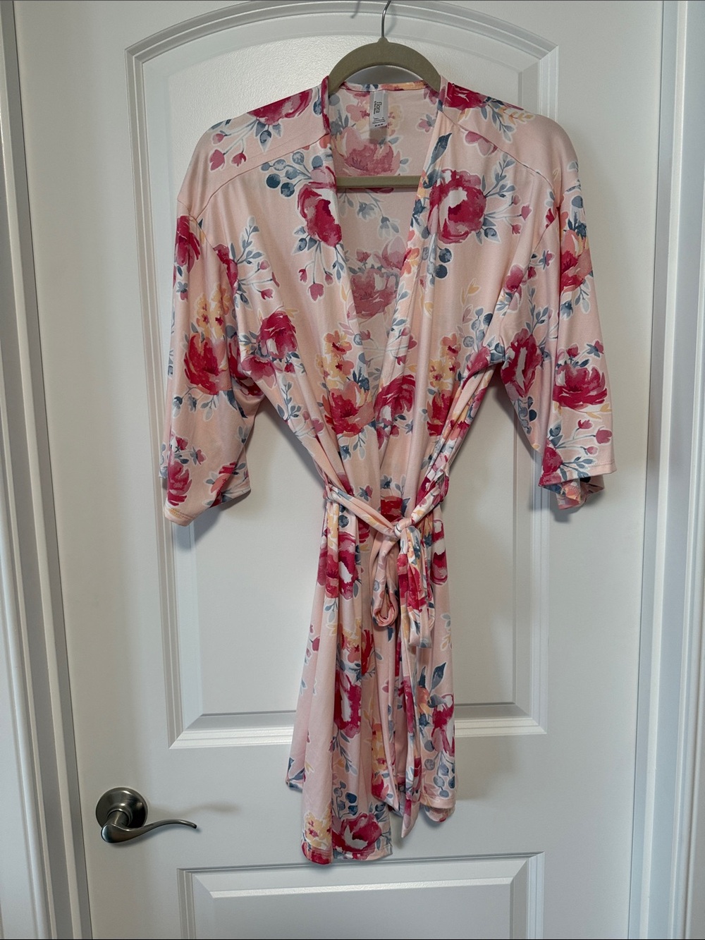 🆕Flora Nikrooz Pink Floral Wrap Robe with Tie with pjs